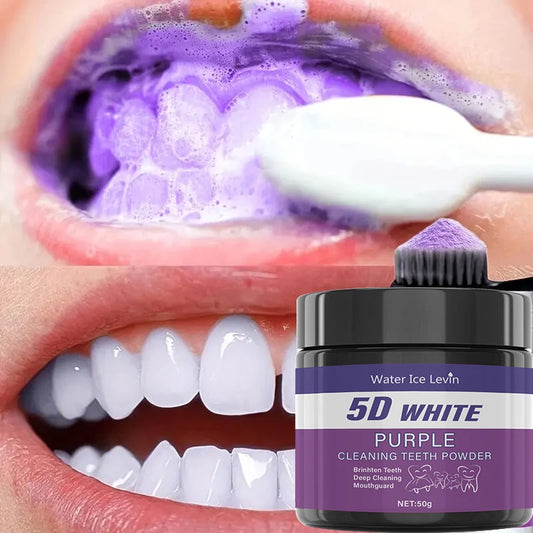Purple Teeth Whitening Powder – Deep Clean & Fresh Breath