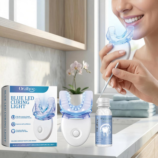 Home Tooth Repair And Whitening Kit With Blue LED Light
