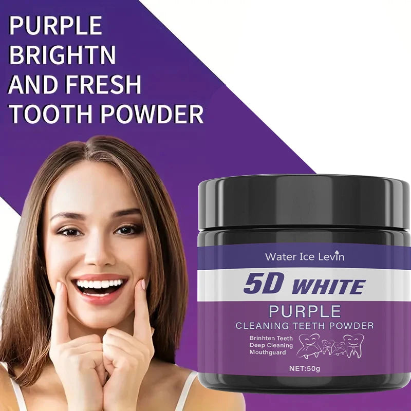 Purple Teeth Whitening Powder – Deep Clean & Fresh Breath