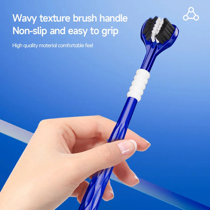 Three-Sided U-Shaped Manual Toothbrush Set for Adults