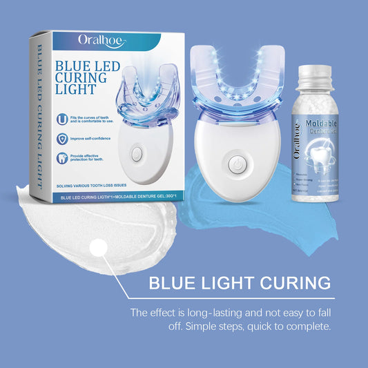 Home Tooth Repair And Whitening Kit With Blue LED Light