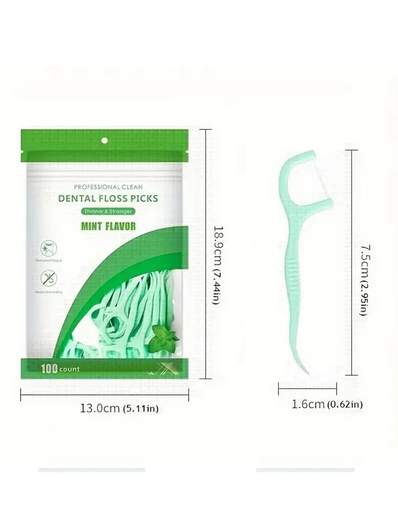 Mint Dental Floss Picks – Ultrathin PE Tooth Flossers