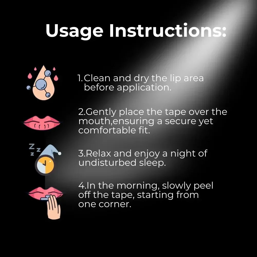 Gentle Mouth Tape for Sleeping – Anti-Snoring Strips