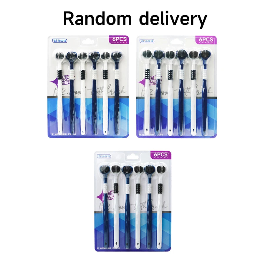 Three-Sided U-Shaped Manual Toothbrush Set for Adults