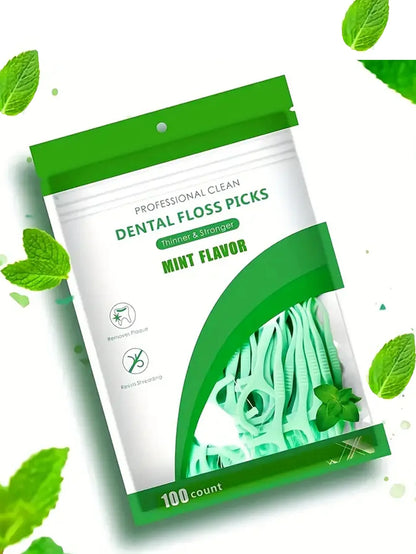 Mint Dental Floss Picks – Ultrathin PE Tooth Flossers
