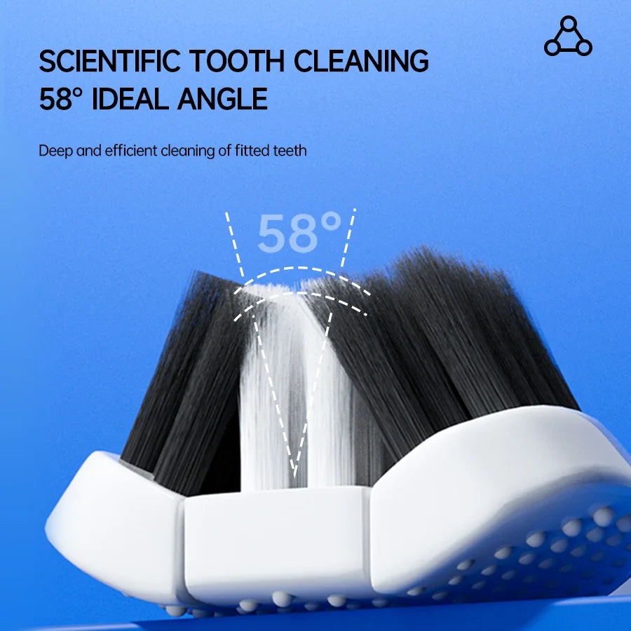 Three-Sided U-Shaped Manual Toothbrush Set for Adults