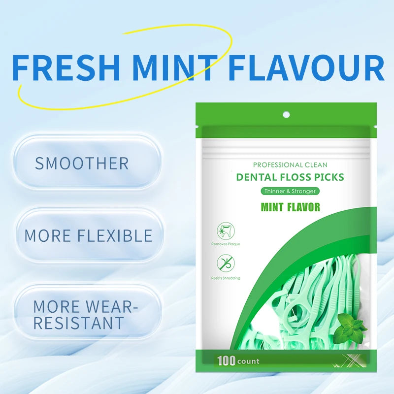 Mint Dental Floss Picks – Ultrathin PE Tooth Flossers